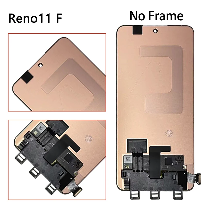 AMOLED For Oppo Reno11 CPH2599 LCD Reno 11 (China) PJH110 Display+Touch For Oppo Reno 11F CPH2603 /11Pro CPH2607