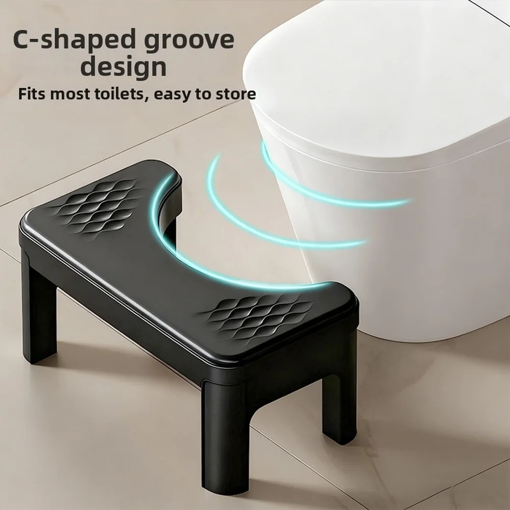 

Footstool for Toilet to Facilitate Natural Squatting Position for Bowel Health Support for Elderly Pregnant Women and Children