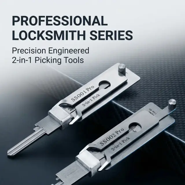 Lishi Yale 2 in 1 Locksmith Tools Master Key Decoder with Micha Hooks