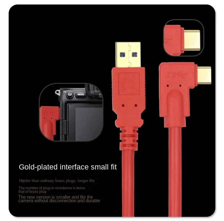 

3m-10m USB C tethered shooting cable USB3.0 to Type-c data cable camera computer cable for Canon EOSRP camera Sony A7R34