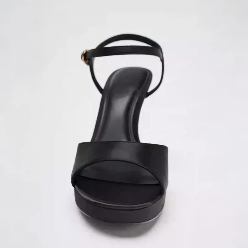 حذاء نسائي بكعب مكتنز من الساتان ذو نعل سميك، أنيق بلون سادة ومريح لحفلات الزفاف والمكتب