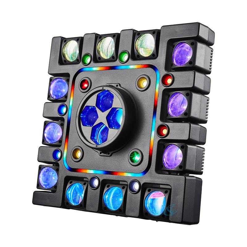 Colorful LED DJ Light RGBW LED Bee Eye&Laser&Flash Effect Stage Disco Lights DMX For Wedding Party Club