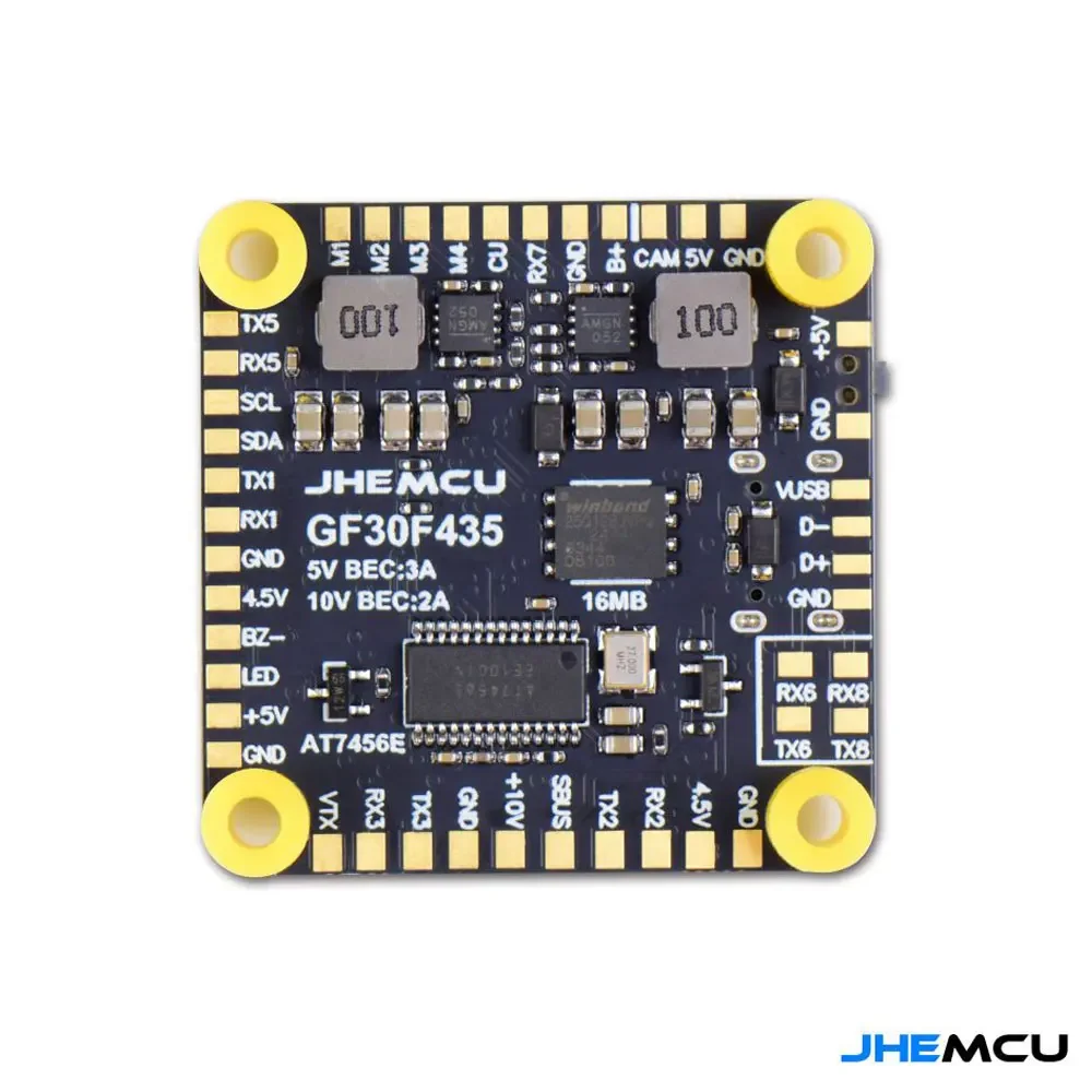 JHEMCU ICM42688P Support OSD GPS With Black Box 16MB Barometer BEC 3-6S for FPV Freestyle Drone RC GF30F43 Flight Controller