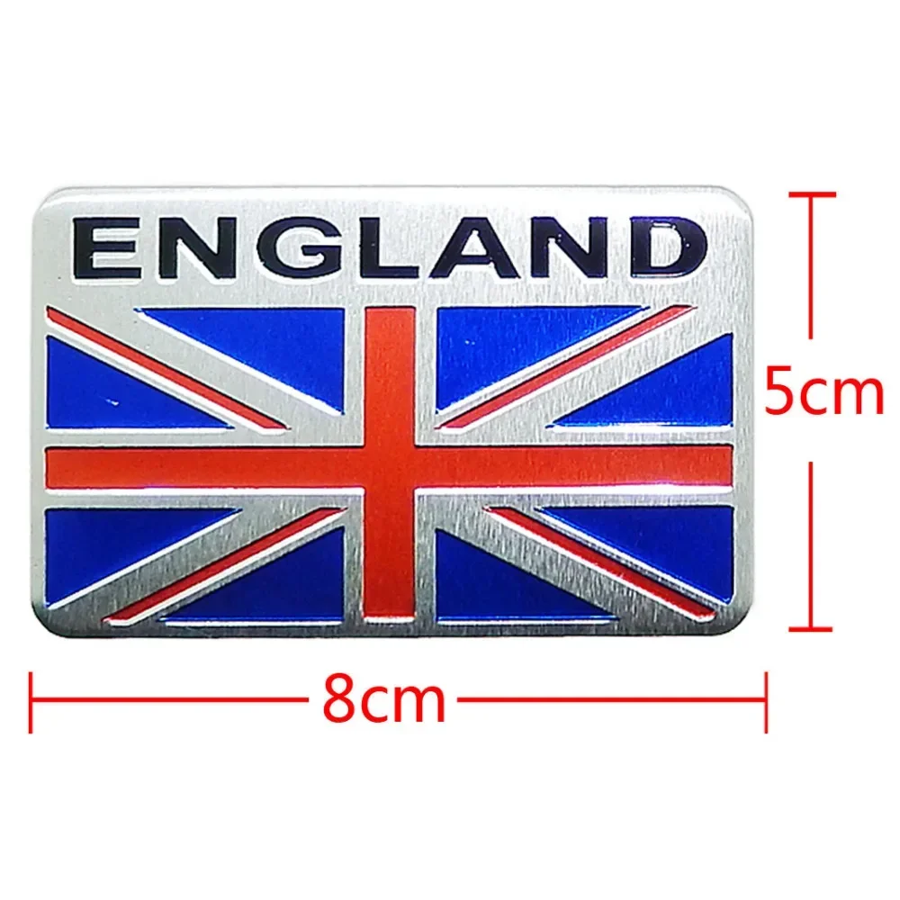 Car Aluminum Alloy British England UK Flag Badge Emblem Decal Sticker Fit For BMW X1 X3 X5 M5 i8 3 5 7 Series For Mini Cooper