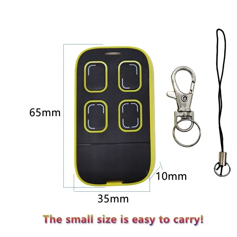 Universal Multi-frequency Garage Door Remote Control 280-868MHz 433MHz 315MHz 390MHz Compatible with Gates Duplicators Copiers