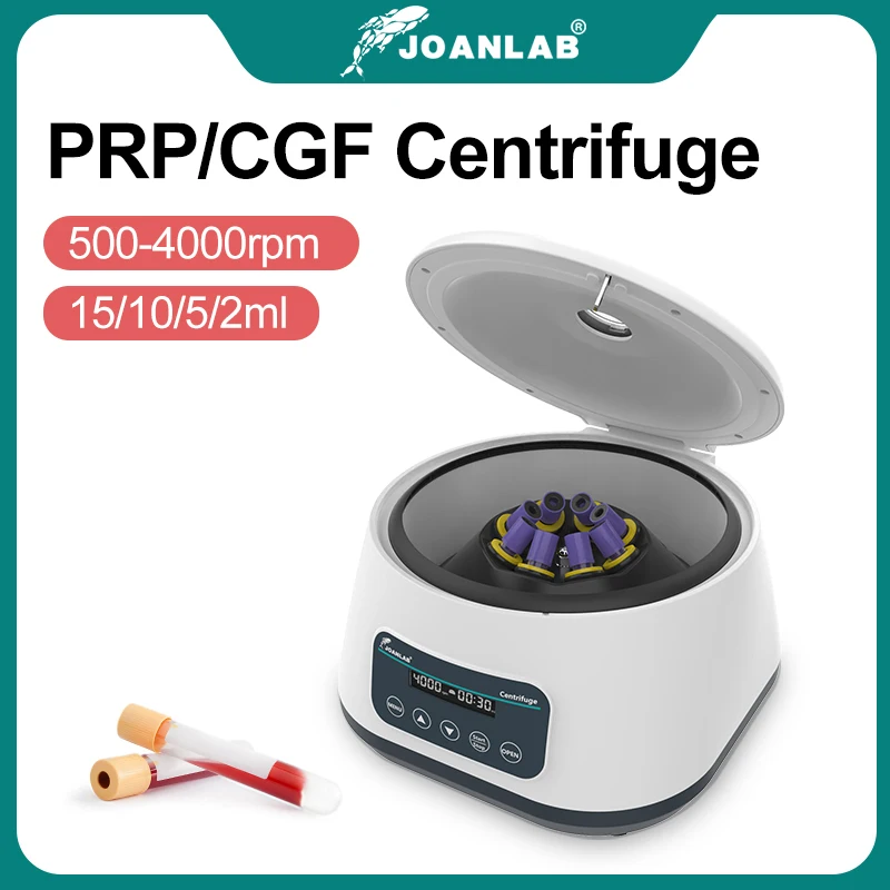 JOANLAB Cgf Centrifuge Machine Medical Prp Plasma Centrifuge Laboratory 5/10ml Blood Collection Tube 15ml Tube 4000rpm LC-400P