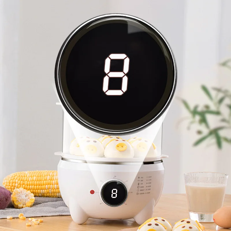 UI1.28 inch egg steamer with waterproof and dustproof high definition segment code screen intelligent display knob switch