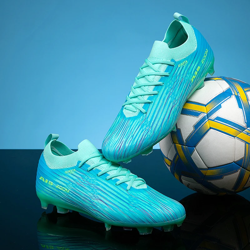 Teen Ankle Wrap Soccer Cleats Padded Support Flexible Non Slip Studs Breathable Outdoor Gr