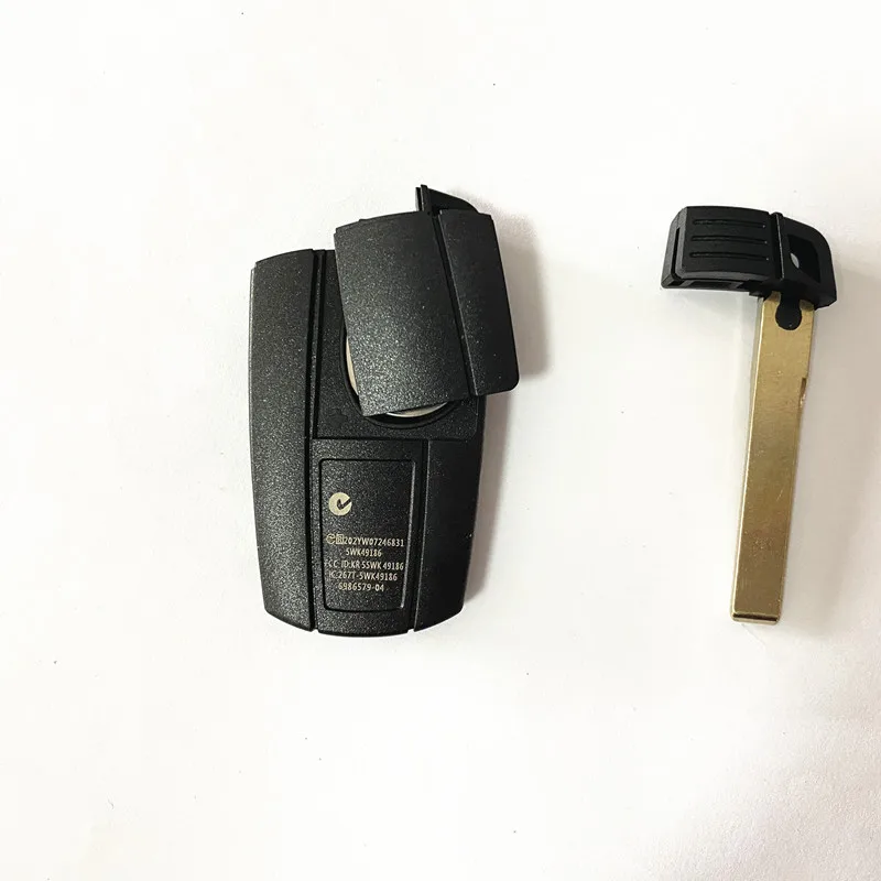 Remote Key Shell For BMW cas3 E61 E90 E82 E70 E71 E87 E88 E89 X5 X6 For 1 3 5 6 Series Replace 3 Button Smart Car Key Case