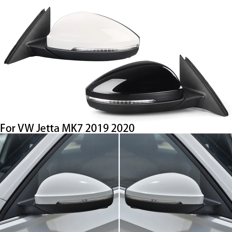 

Car Accessories For VW Jetta MK7 2019 2020 Auto Left Right Power Heated Fold Turn Signal Side Mirror Assembly 6 Wire