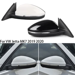 Car Accessories For VW Jetta MK7 2019 2020 Auto Left Right Power Heated Fold Turn Signal Side Mirror Assembly 6 Wire