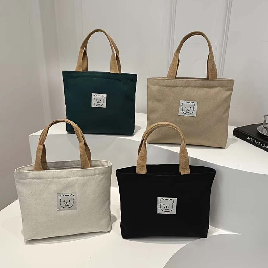 Fashionable Mini Tote Bag with Adjustable Shoulder Strap, Printed Accents, Zipper Closure, Lightweight Everyday Carry Bag, Perfect for Commuting or Evening Events — Ideal Gift for Halloween, Thanksgiving, and Christmas