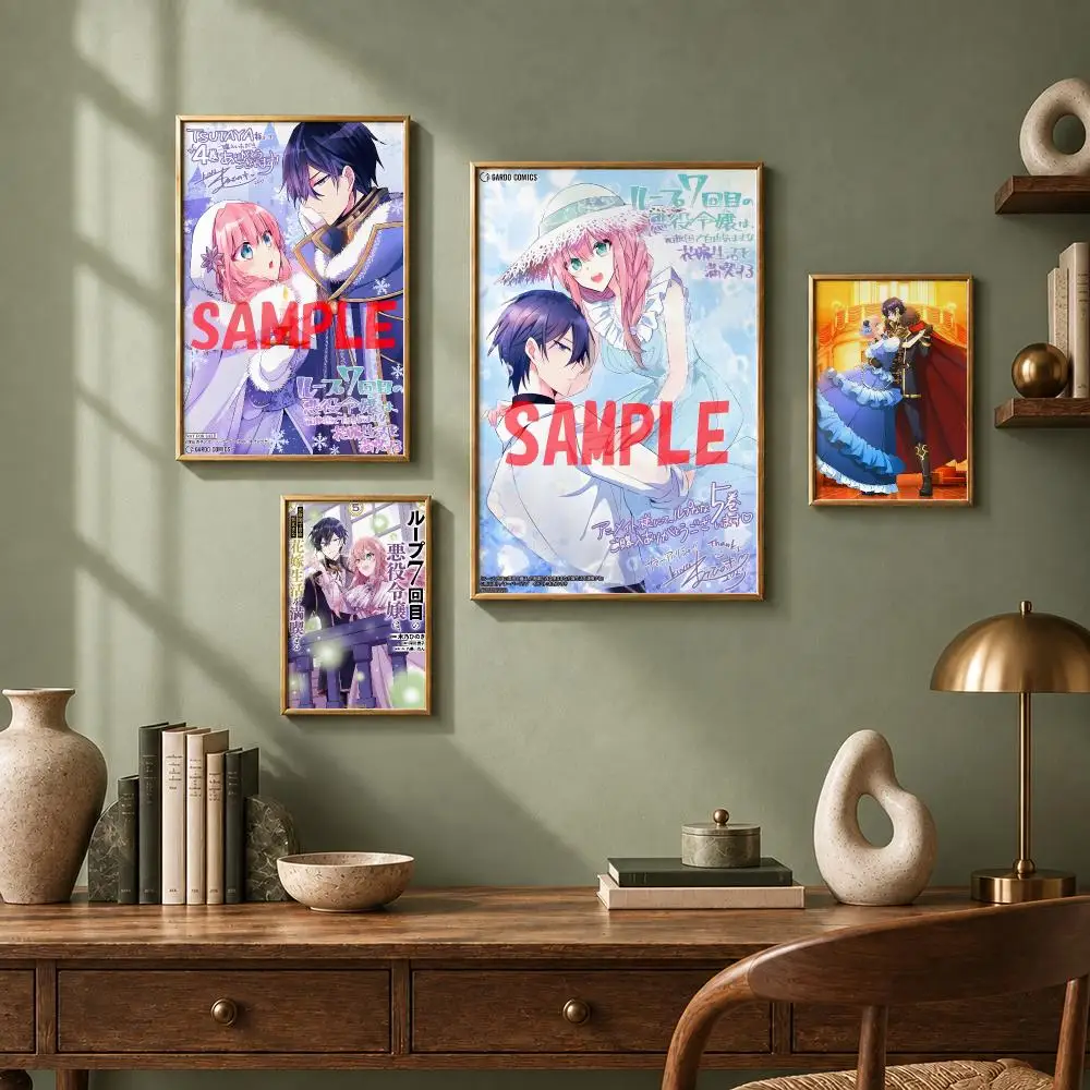 Fantasy Anime 7-7th Time LoopS Poster HD Self-Adhesive No Residue After Removal Ideal for All Kinds of Wall Decor