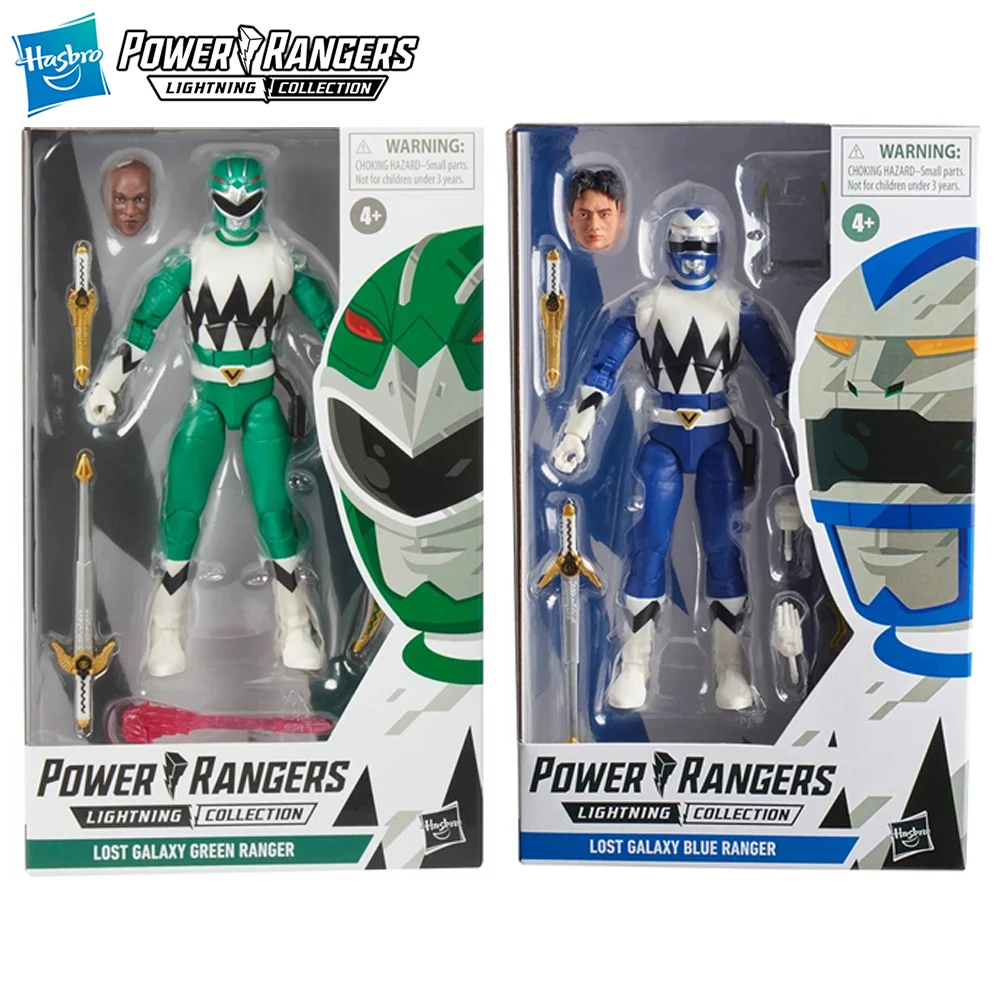 

[In-Stock] Hasbro Power Rangers Lightning Collection Lost Galaxy Blue Ranger & Green Ranger 15cm Action Figure Model Toys