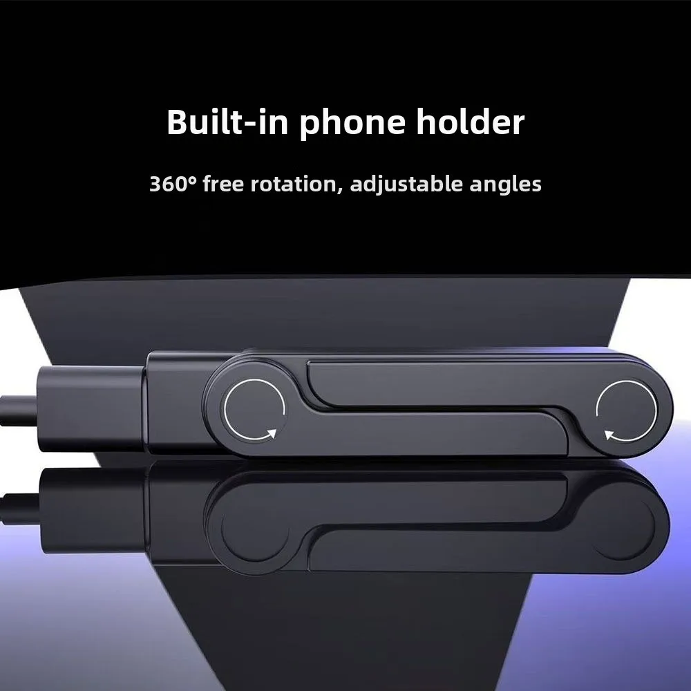 Portable 360° Rotating Super-fast Charging Bracket Detachable Foldable Charging Cable Adapter Data Cable Converter