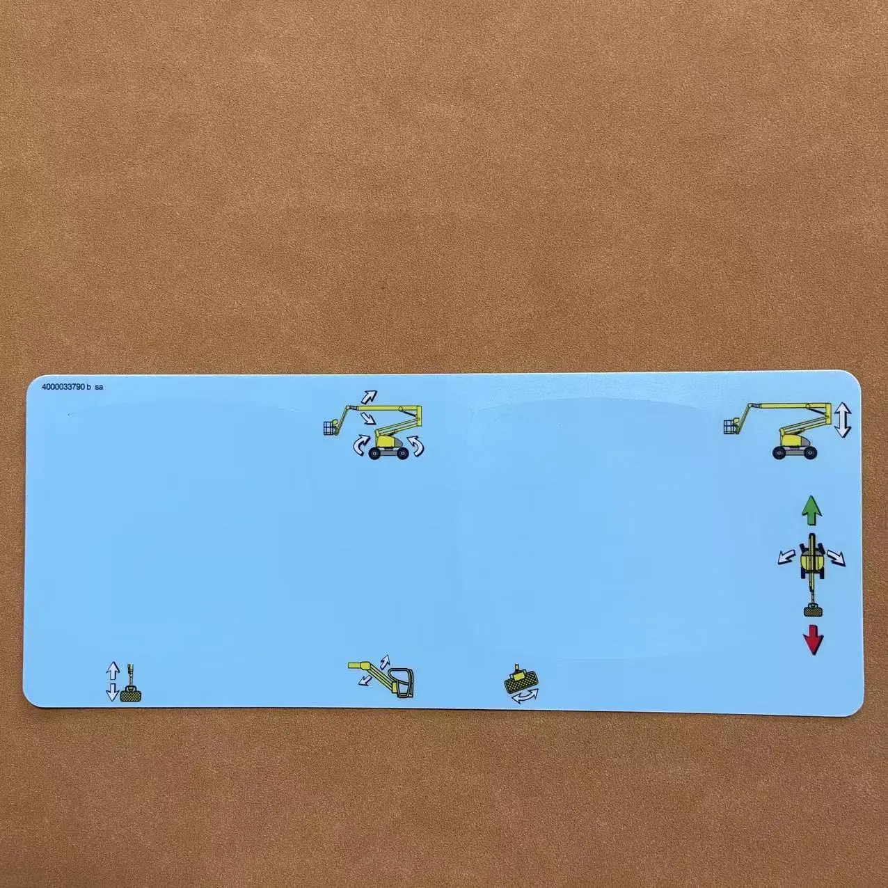 

4000033790 Decal used for Haulotte lifts control box