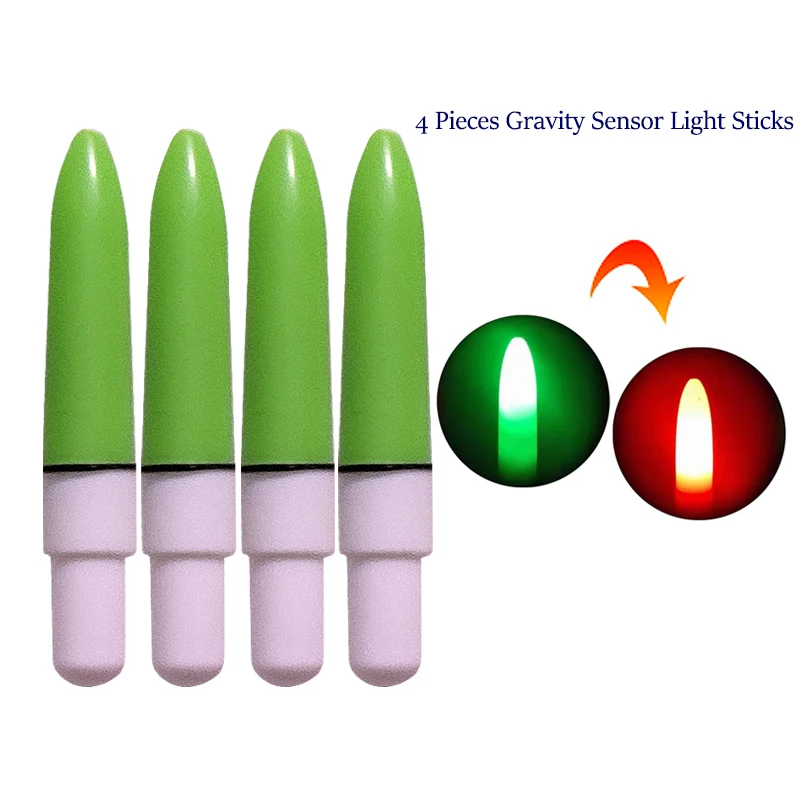 4PCS Gravity Sensor Electric Float Sticks Ocean Light sticks Color Change Bright Luminous Sticks Tools Accessories No Battery
