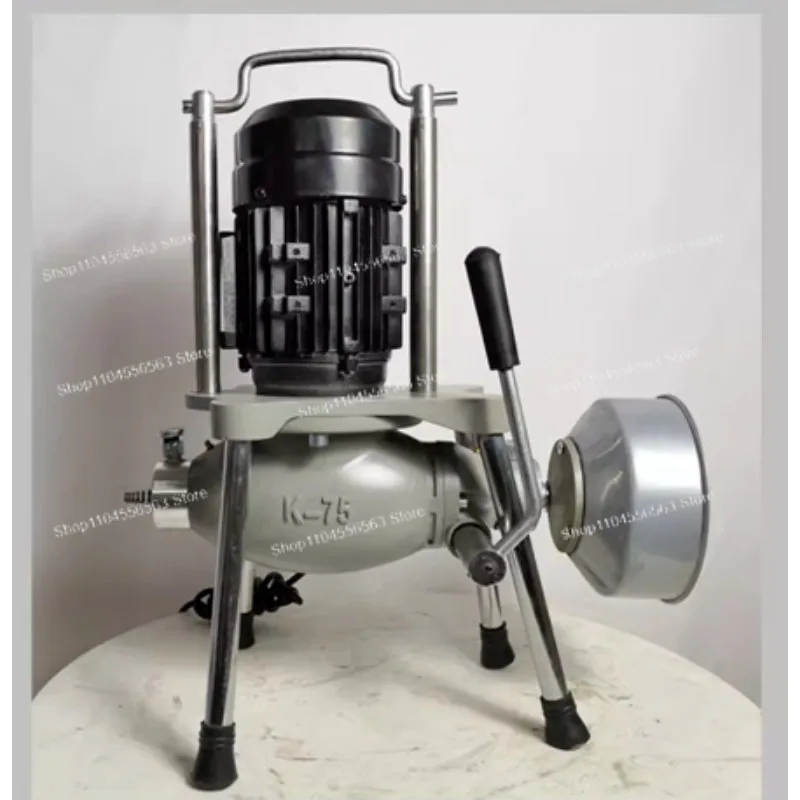 Professional Waterproof Drain Cleaner K-75, Heavy-Duty Electric Sewer Unclogging Tool, High-Power Pipeline Dredging Equipment