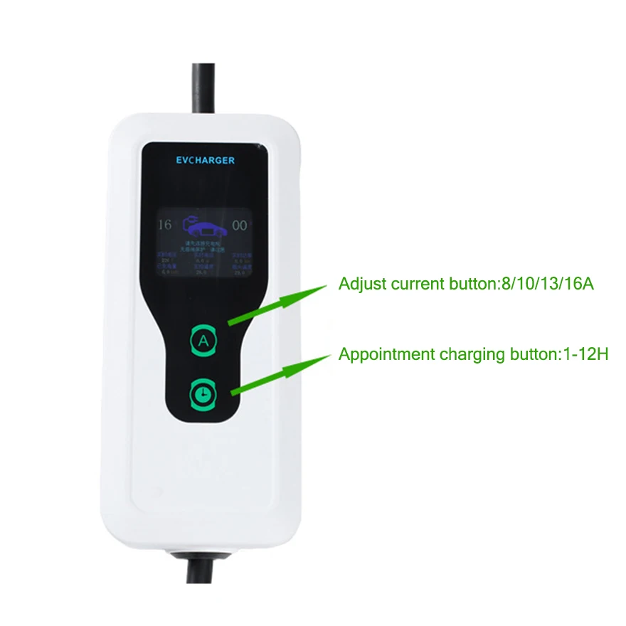 EVSE Type 2 GBT EV Portable Charger coupling plug 7KW 16A 32A Chinese Electric car vehicle Charging 220V wallbox for byd