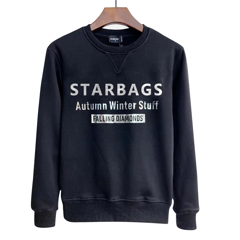 starbags dsq Men's hoodie European desinger fashion printed letter round neck pullover Autumn/Winter top Long sleeve trend shirt