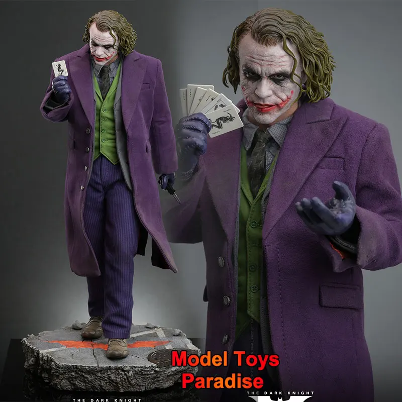 HOTTOYS HT DX32 1/6 Collectible Joker The Dark Knight Rubber Hair Edition Villain Full Set 12'' Men Soldier Action Figure Model