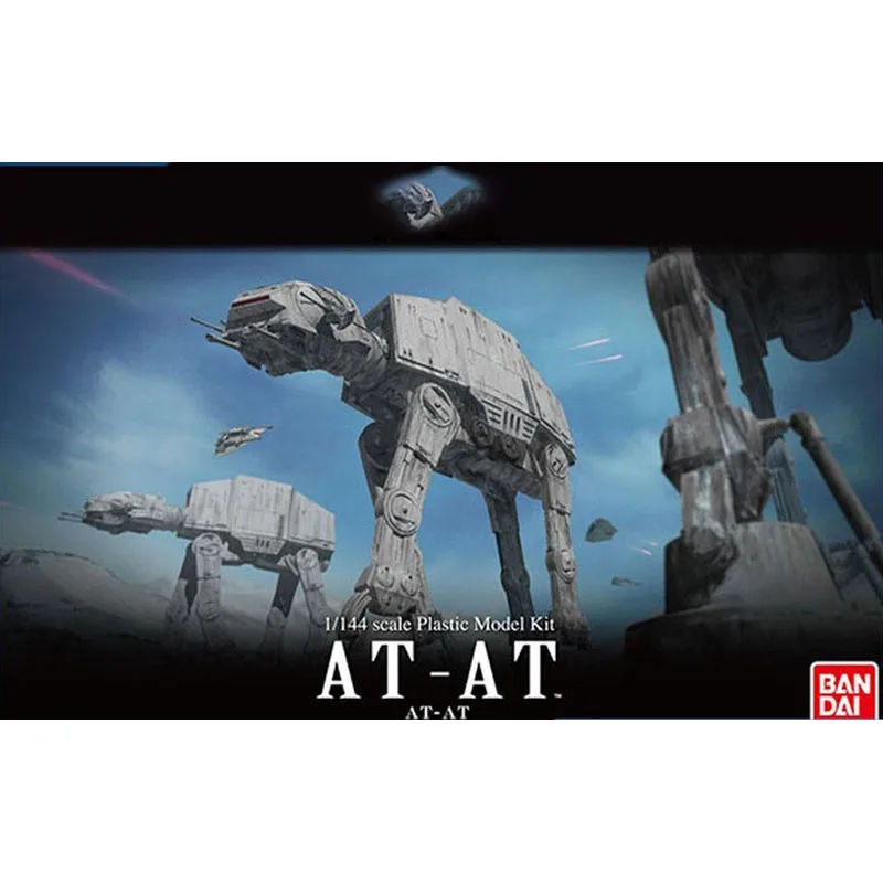 

Goods in Stock Original BANDAI AT-AT 1/144 Scale Plastic Model Kit Robot Action Assemble Action Model Toys Holiday Gifts