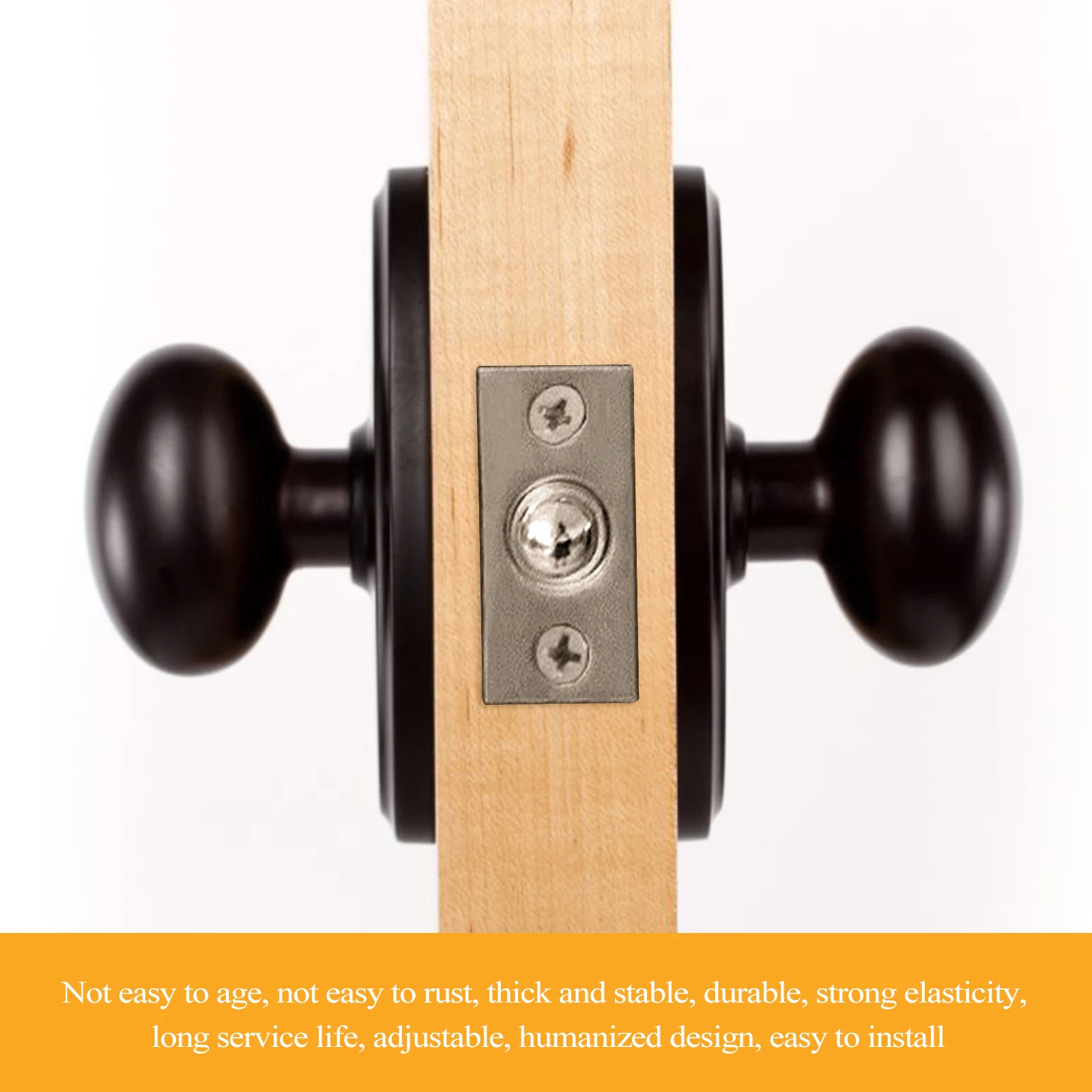 

2pcs Ball Catch Latch Door Spring Lock Copper Furniture Accessories Silver Durable Closet Cabinet Wardrobe Drawer Solid Rust