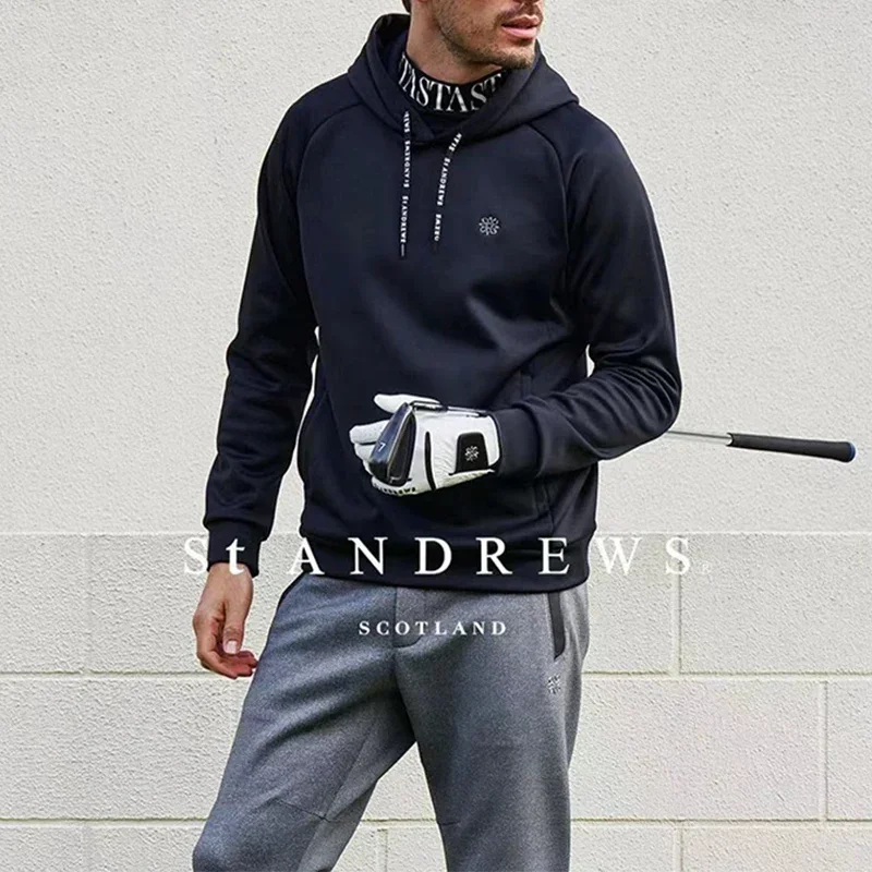 The Choice of Quality! Men's Golf Long Sleeve Hoodie, Fashionable Style Ignites Outdoor Experience Golf Clothing Men