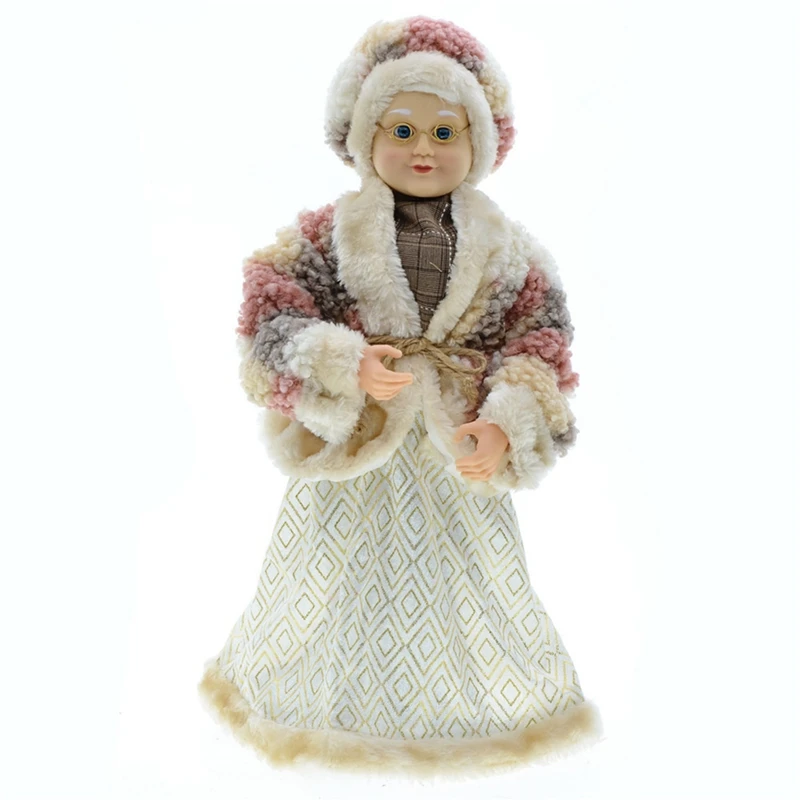 Christmas Doll Grandma New Year Home Room Decoration Christmas Tree Ornaments 45Cm