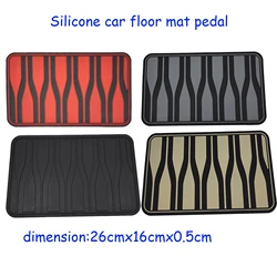 Universal Car Floor Pads Anti-skid Pedal Mat Interior Accessories Heel Foot Mat Pedal Cover Black PVC Universal Car Mat
