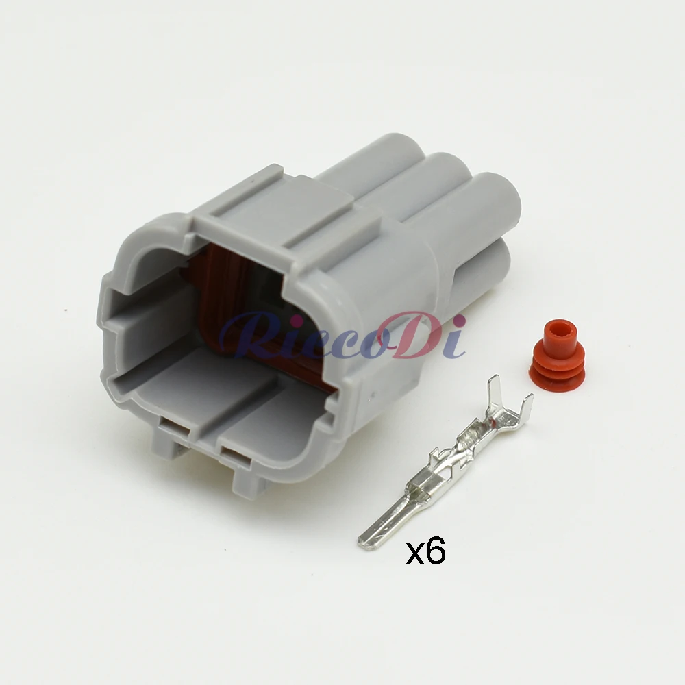 1 Set 6 Pin Sumitomo Waterproof Auto Connector Car Headlight Male