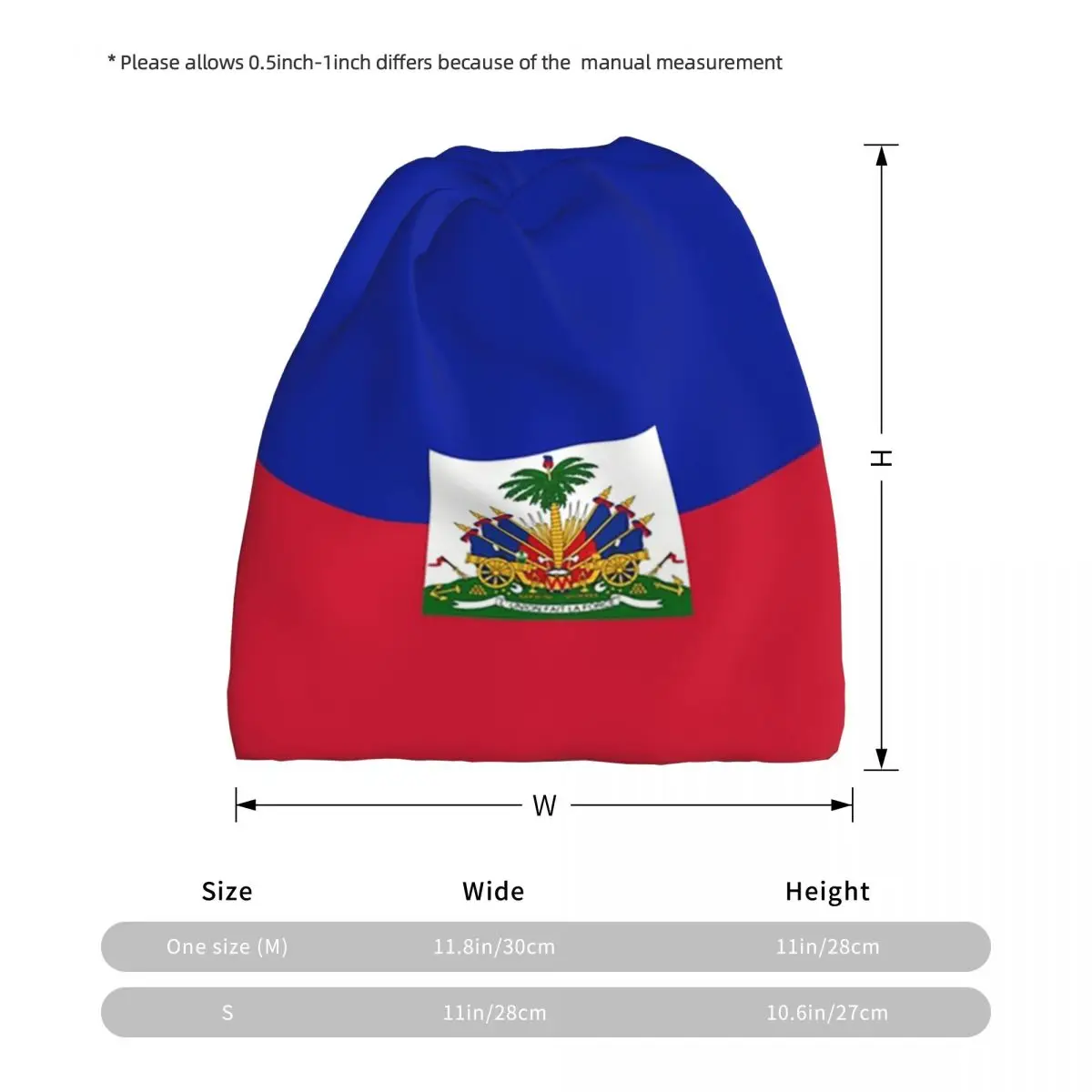 Haiti Flag Print Bandana Neck Gaiter Face Scarf Warm Balaclava Beanies Hat for Men Women Adult Windproof view 3