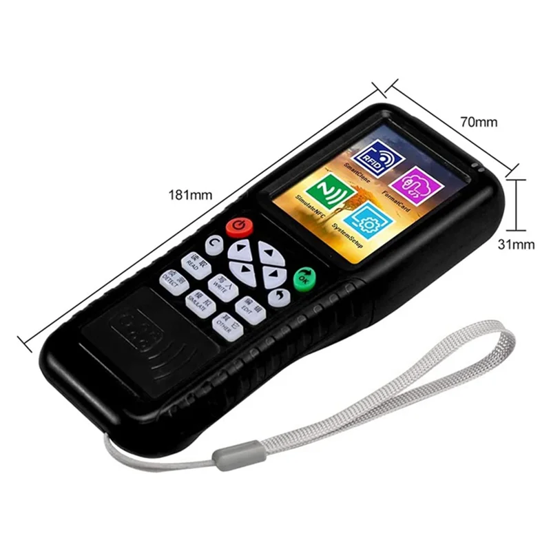 AED7-X100 RFID NFC Smart Card Reader Writer+5 X T5577 Keychain RFID Duplicator ID IC Card Programmer Encrypted Key Copier