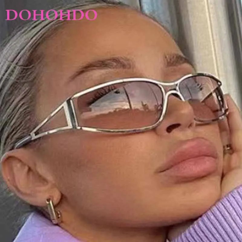 

Fashion Steampunk Y2K Metal Women Sunglasses Luxury Brand Outdoor Summer Traveling Driving Windproof Goggles Eyewear Male UV400