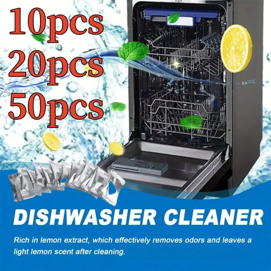 10/20/50/100pcs Dishwasher Descaling Tablets Commercial Dishwasher Cleaning Tablets,Kitchen,Bathroom,Home,Household Supplies