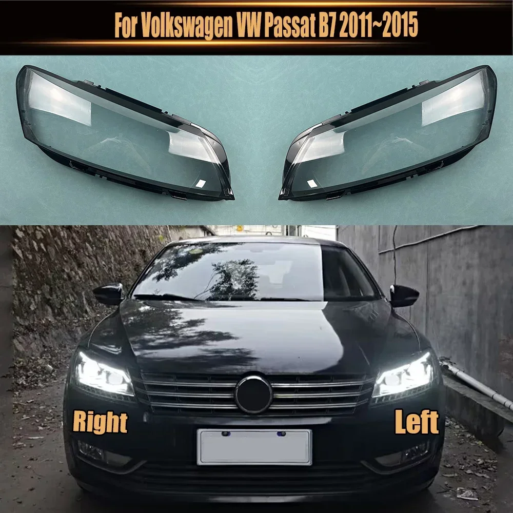 

Для Volkswagen VW Passat B7 2011 ~ 2015 крышка фары корпус прозрачные линзы из плексигласа замена оригинального абажура
