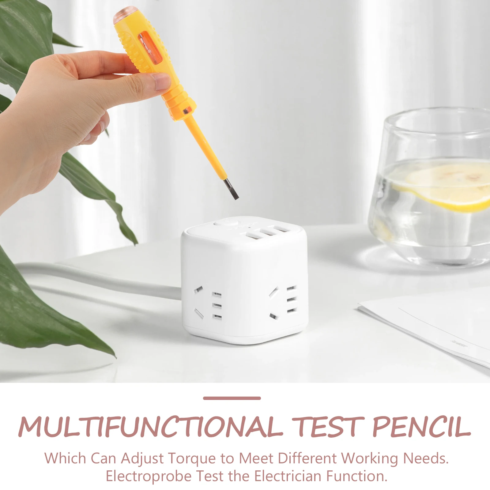 

3pcs Voltage Tester Screwdriver Electrical Tool Portable Circuit Test Electric Magnetic Bit Voltage For