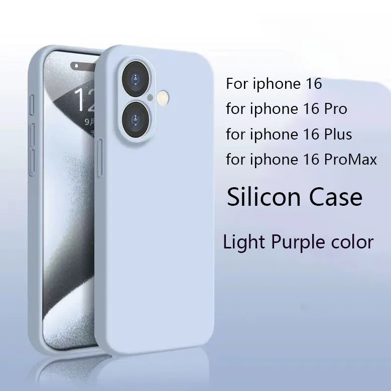 Neue Farbe flüssige Silikon Schutzhülle für iPhone 16 Pro Max16 plus matte stoß feste Schutzhüllen