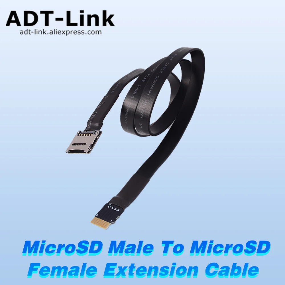 MicroSD TF Male To Female Extension Cable High Speed SDHC SDXC UHS-I Micro SD No FPC Card Reader For GPS Navigator, ROCK Pi 4