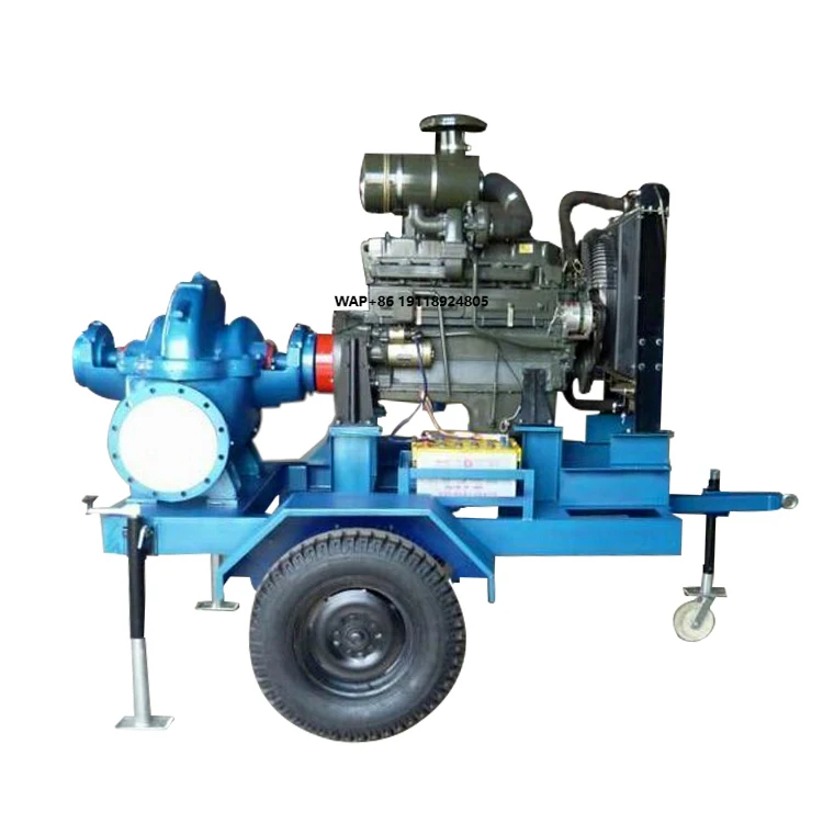 High Efficiency 12500m3h Flow Double Suction Centrifugal Pumps Split for Case Dewatering Pump for Water Supply System Drainage