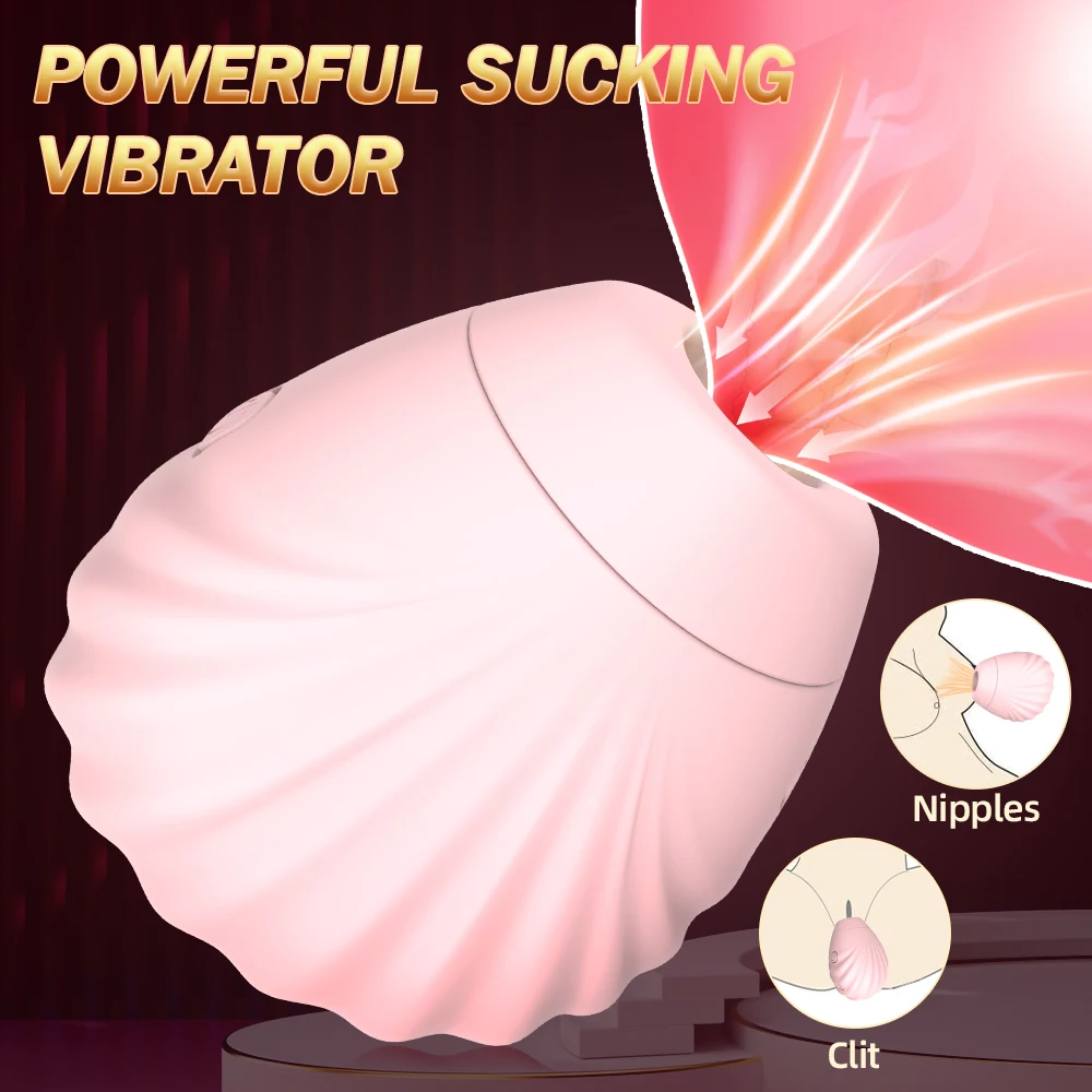 Clit Sucker Vagina Sucking Vibrator Clitoris Stimulator 7 Speeds Blowjob Oral Nipple Licking Sex Toy for Women Sexual Wellness