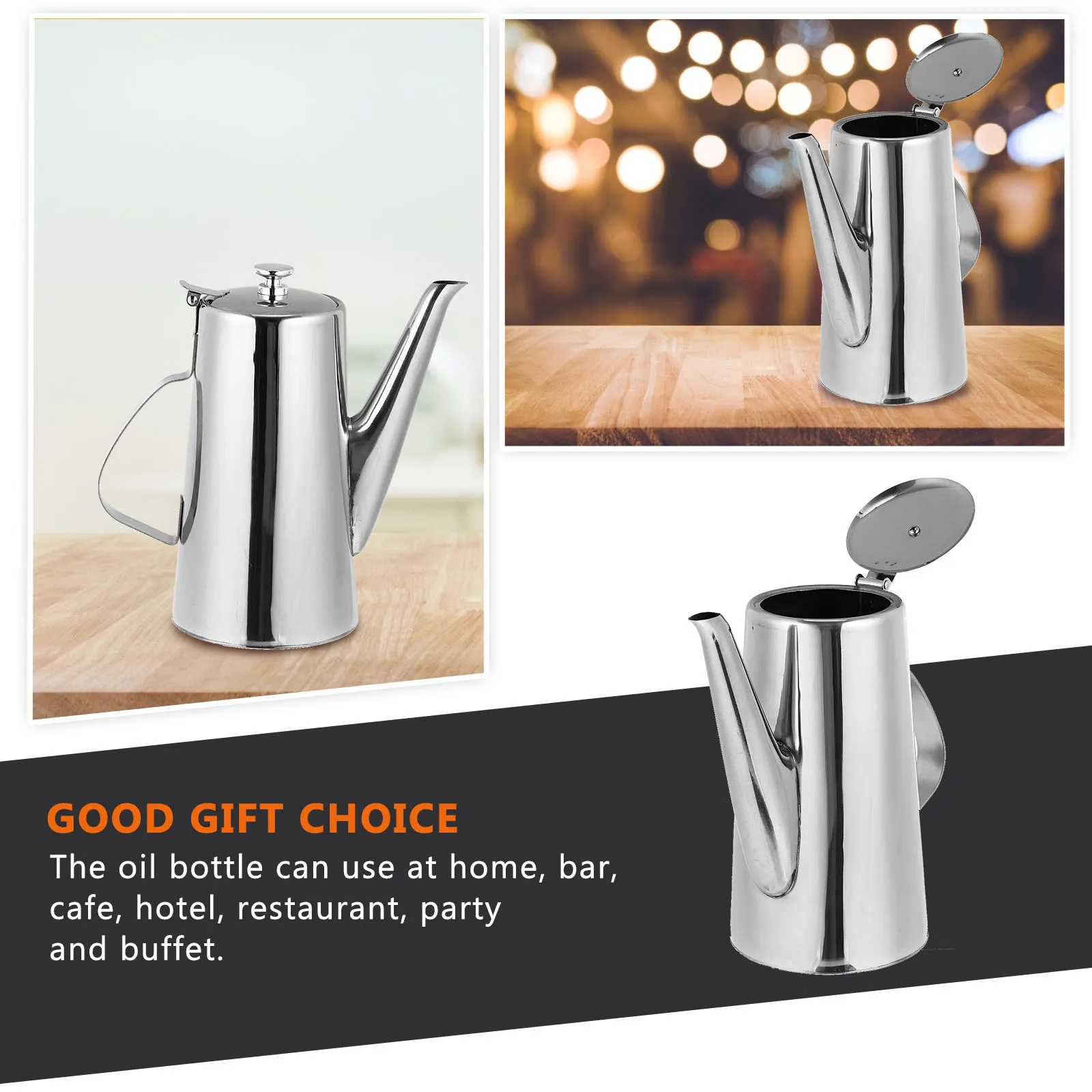 

Cold Water Bottle Oil for Kitchen Jugs Dispenser Container Multi-purpose Lecythus Bottles Stainless Steel Pour