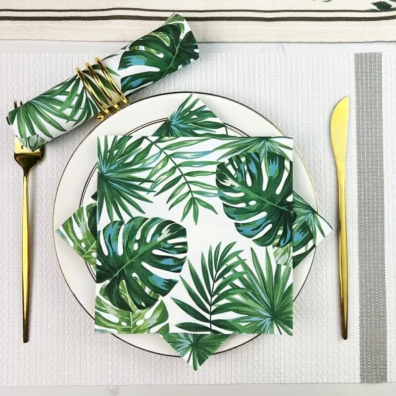 60-guardanapos-de-papel-com-estampa-de-folhas-tropicais-design-vibrante-de-monstera-e-palmeira-para-festas-de-aniversario-e-decoracoes-de-restaurantes
