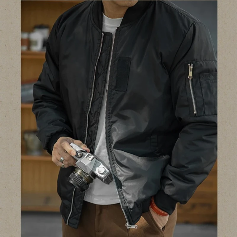 Autumn New Men's Flight Jackets Windproof Motorcycle Coat Fashion Pilot Cargo Short Tops Outdoor Sports Baseball Bomber Jackets