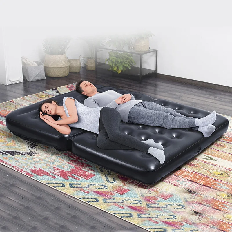 Sofá cama inflável multifuncional, sofá dobrável Lounge Air, cama dupla na moda para adultos