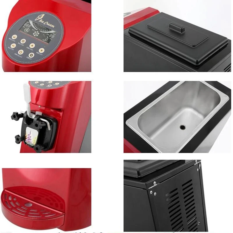Energy Saving Single Head Soft Serve Machine Ice Cream Dispenser Countertop Model Easy Clean Low Noise