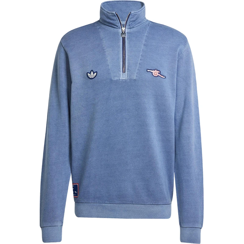 سويت شيرت Adidas الرسمي الأصلي ذو الثلاث خطوط لكرة القدم للرجال بياقة واقفة JF0564