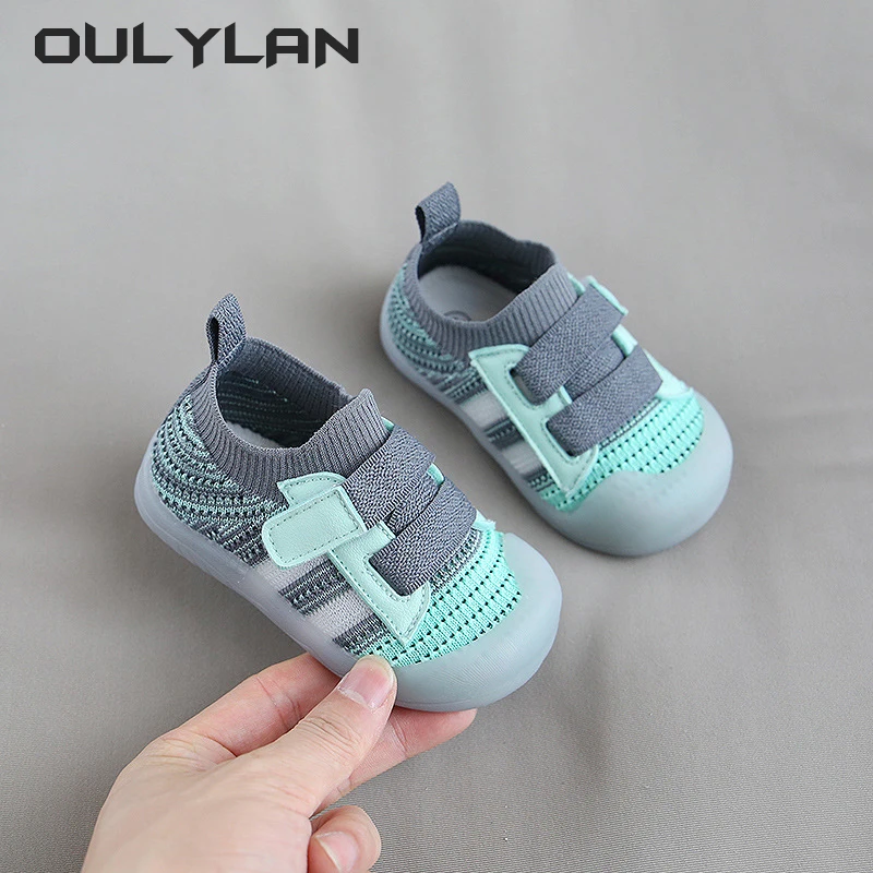 Breathable Boy Girls Walking Shoes Baby Sports Shoes Children\'s Casual Sports Shoes Mesh Soft Soles Anti-skid Baby Walking Shoes