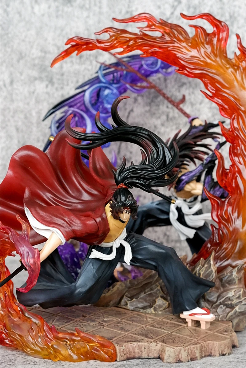 22 سنتيمتر أنيمي شيطان القاتل Tsugikuni Yoriichi Kokushibo GK PVC عمل الشكل معركة تمثال تحصيل نموذج الاطفال اللعب دمية الهدايا