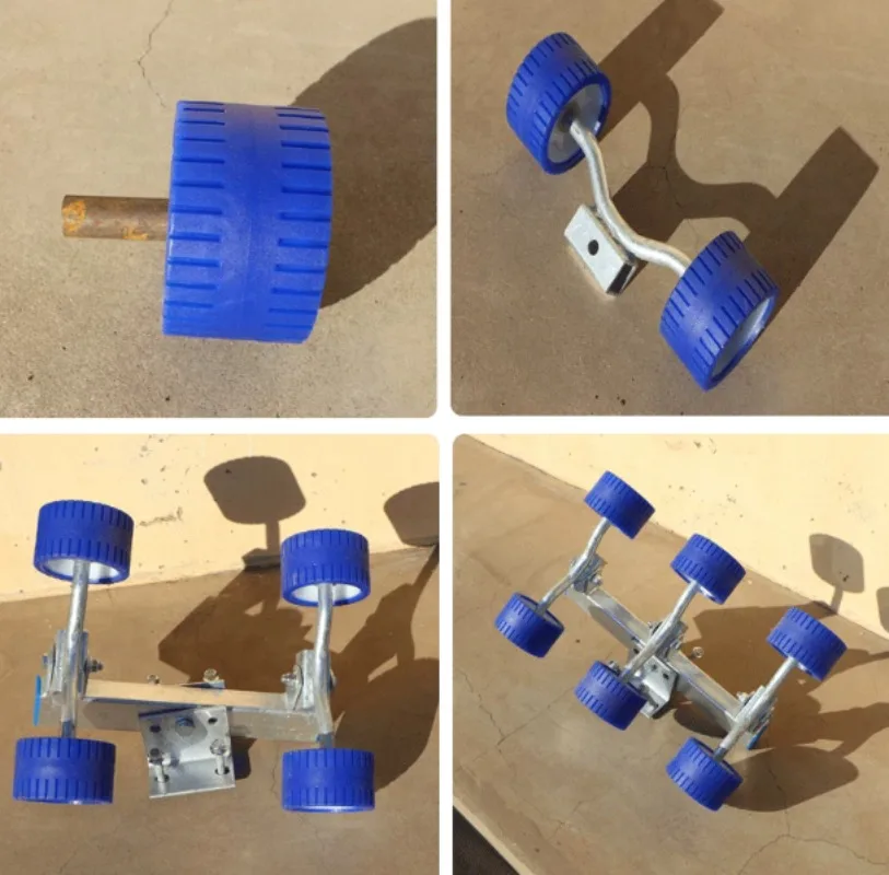 Marine Trailer Roller Set with Mounting Bracket 8PCS Marine Trailer Swing Roller Set